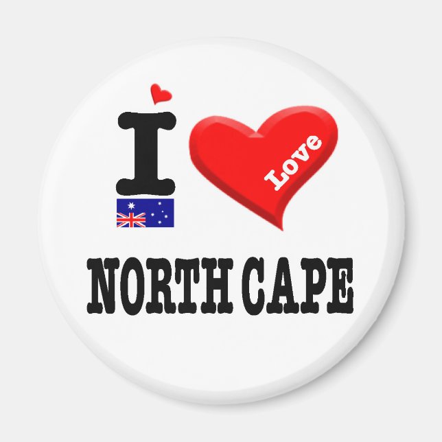 NORTH CAPE - I Love Magnet (Front)