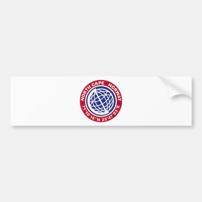 NORTH CAPE SPECIAL NORWAY BUMPER STICKER (Front)