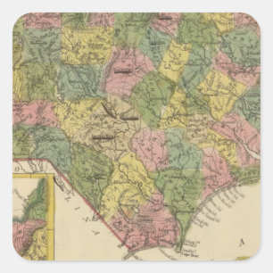 North Carolina 10 Square Sticker