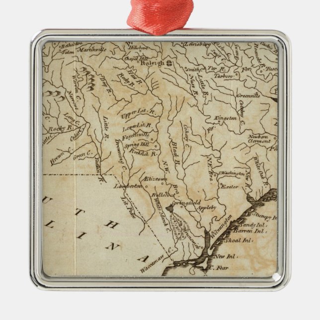 North Carolina 11 Metal Ornament (Front)