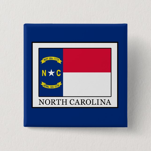 North Carolina 15 Cm Square Badge (Front)