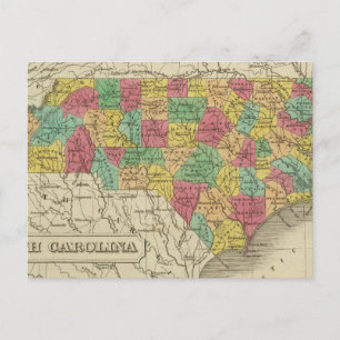 North Carolina 3 Postcard