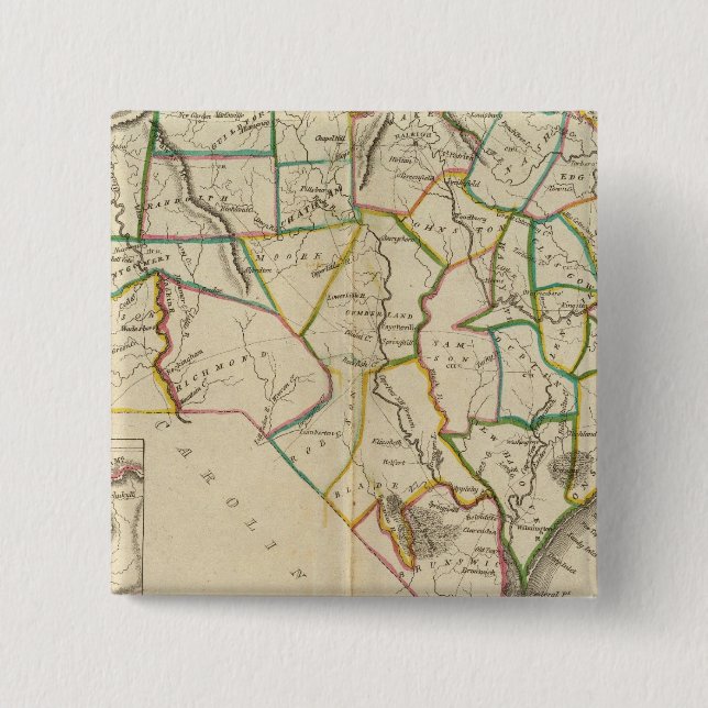 North Carolina 5 15 Cm Square Badge (Front)