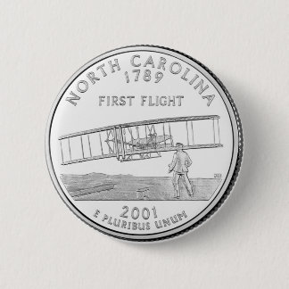 North Carolina 6 Cm Round Badge