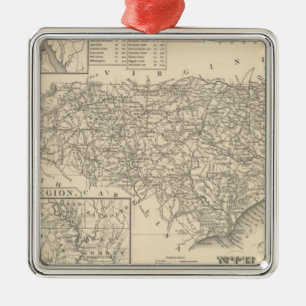 North Carolina 6 Metal Tree Decoration