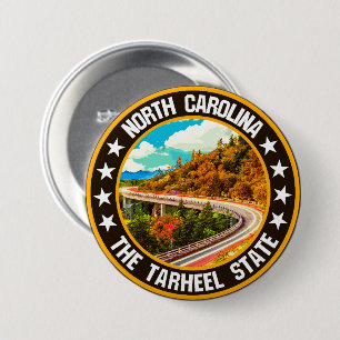 North Carolina 7.5 Cm Round Badge
