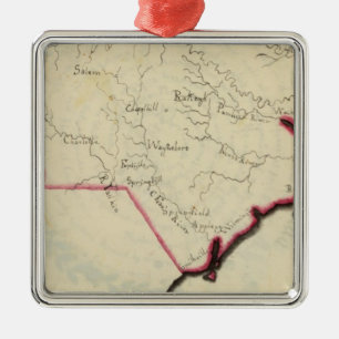 North Carolina 7 Metal Ornament