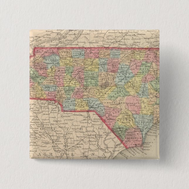 North Carolina 8 15 Cm Square Badge (Front)