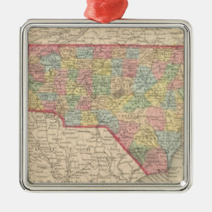 North Carolina 8 Metal Tree Decoration