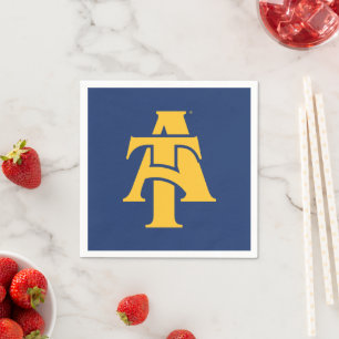 North Carolina A&T State University A Logo Napkin