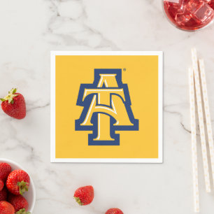 North Carolina A&T State University A Logo Napkin