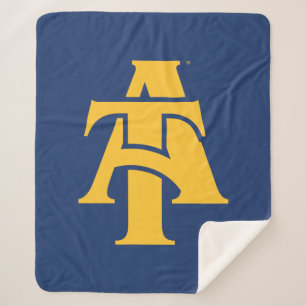 North Carolina A&T State University   A Logo Sherpa Blanket