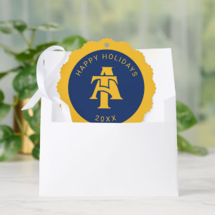 North Carolina A&T State University A Logo Tree Decoration Card