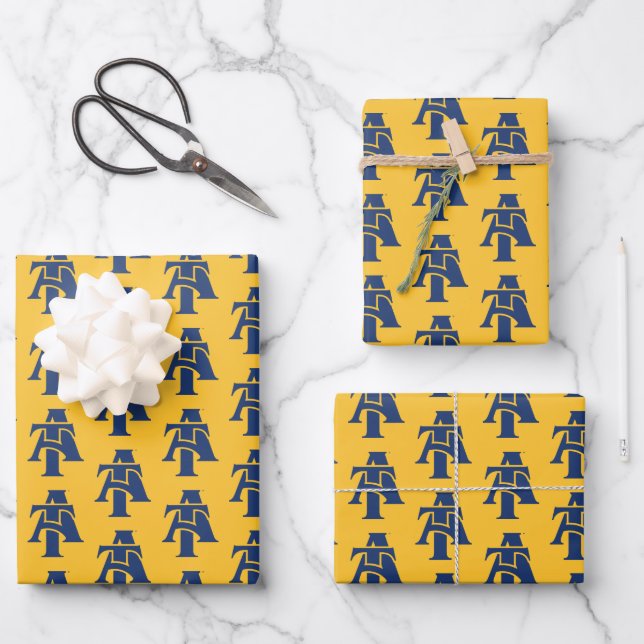 North Carolina A&T State University | A Logo Wrapping Paper Sheet (Front)