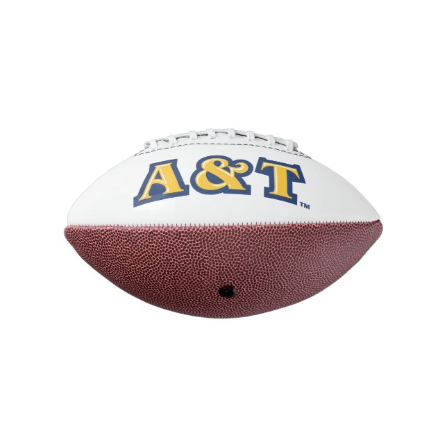 North Carolina A&T State University | A&T Wordmark Football (Rotated 270)