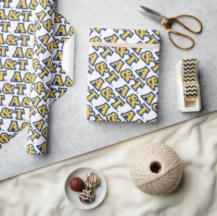North Carolina A&T State University   A&T Wordmark Wrapping Paper