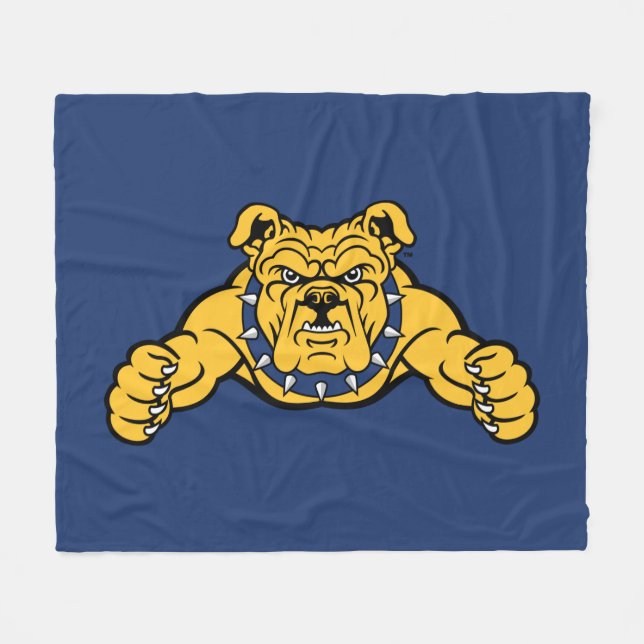 North Carolina A&T State University | Bulldog Fleece Blanket (Front (Horizontal))