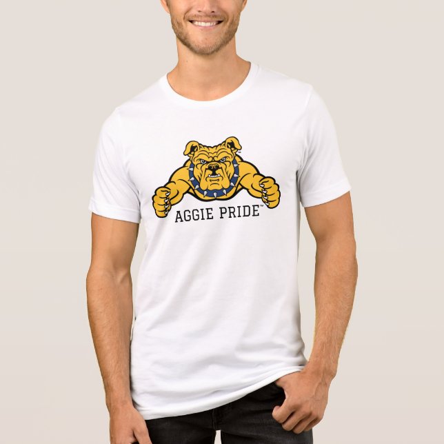 North Carolina A&T State University | Bulldog Tri-Blend Shirt (Front)