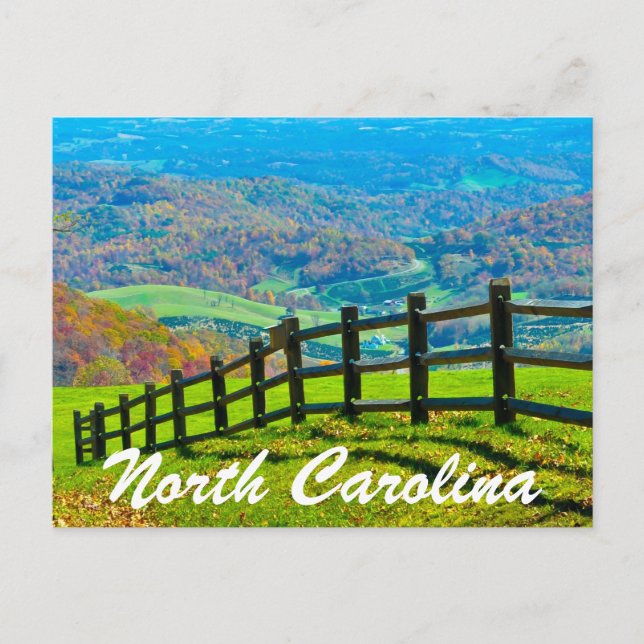north carolina-blue ridge parkway postcard (Front)