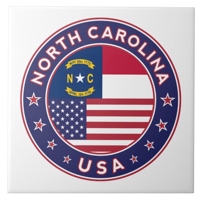 North Carolina Ceramic Tile (Front)