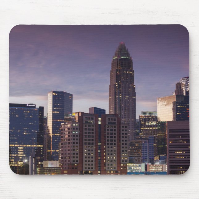 North Carolina, Charlotte, elevated view Mouse Pad (Front)