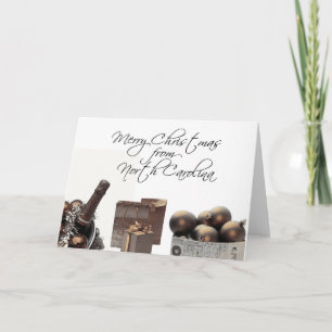 North Carolina  Christmas Card, state specific Holiday Card