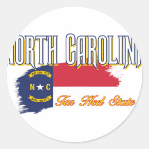 North Carolina Classic Round Sticker