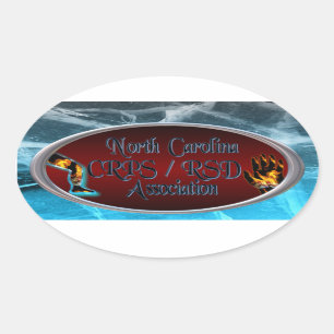 North Carolina CRPS/RSD Association Oval Logo Sticker