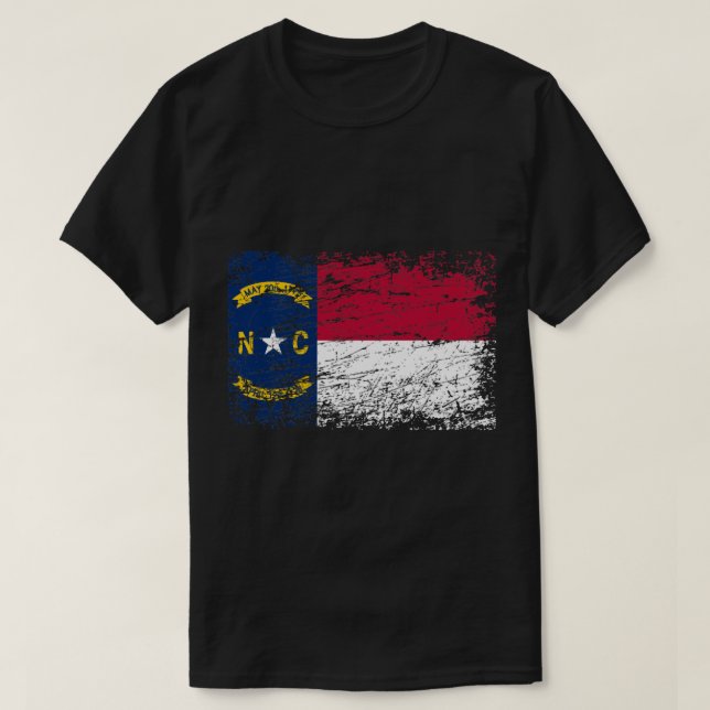 North Carolina ensign flag used look T-Shirt (Design Front)