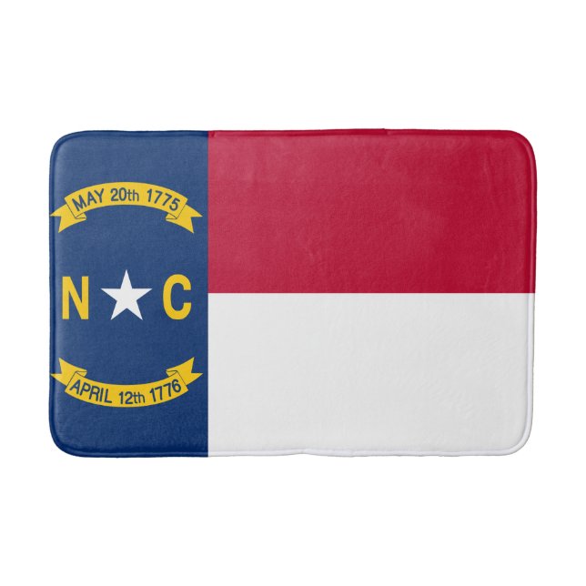 North Carolina Flag Bath Mat (Front)