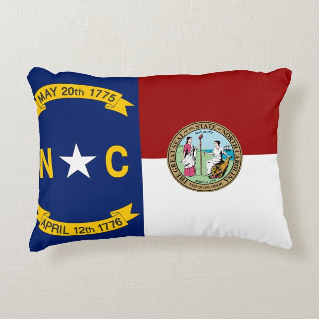 North Carolina flag Decorative Cushion (Front)