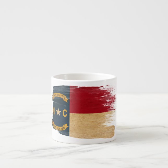 North Carolina Flag Espresso Cup (Front)
