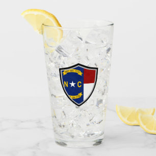 North Carolina flag Glass