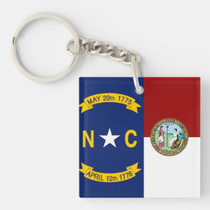 North Carolina flag Key Ring