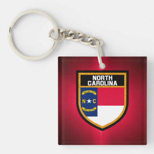North Carolina  Flag Key Ring