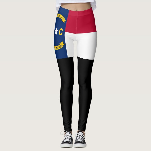 North Carolina flag Leggings (Front)