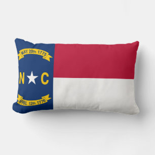 North Carolina Flag Lumbar Cushion