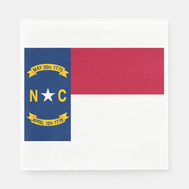 North Carolina Flag Napkin (Front)