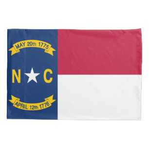 North Carolina Flag Pillowcase