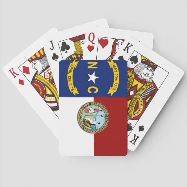 North Carolina flag Playing Cards (Back)