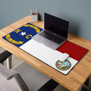 North Carolina flag-Seal Desk Mat