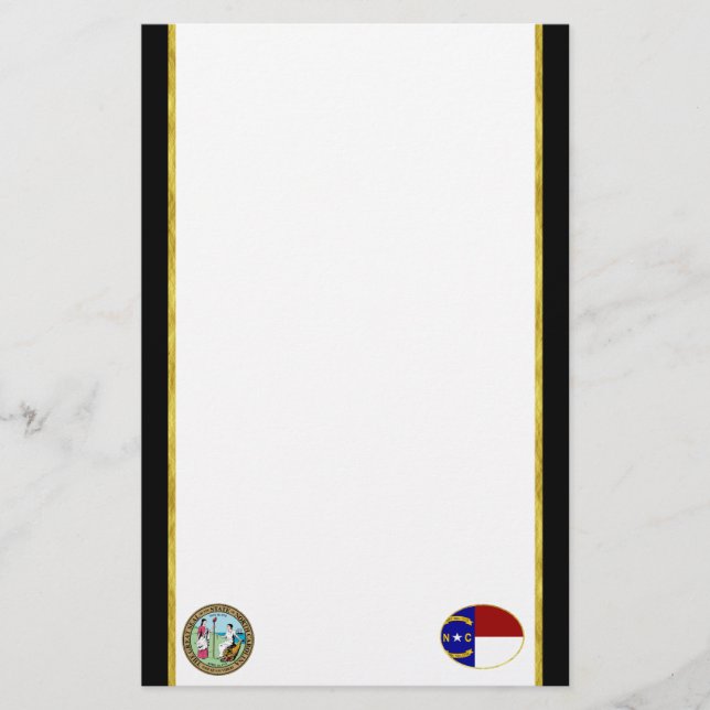 North Carolina flag Stationery (Front)