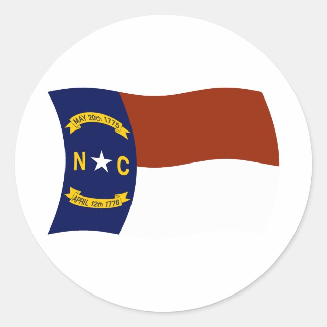 North Carolina Flag Sticker (Front)