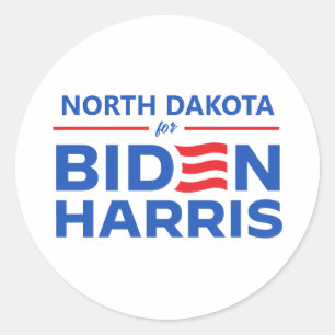 North Carolina for Biden Harris Classic Round Sticker