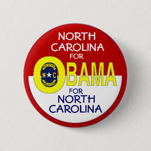 NORTH CAROLINA FOR OBAMA Button