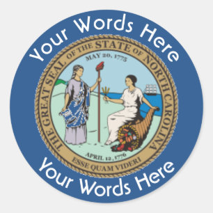 North Carolina Great Seal Custom Sticker