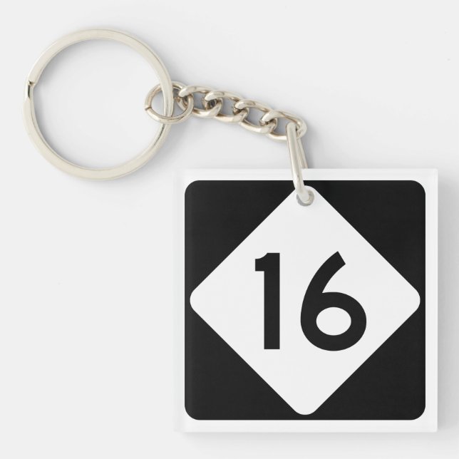 North Carolina Highway 16 Key Ring (Front)