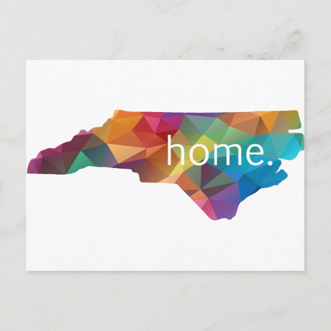 North Carolina HOME Low Poly Postcard (Front)