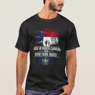 North Carolina Home New York Roots State Tree Shir T-Shirt
