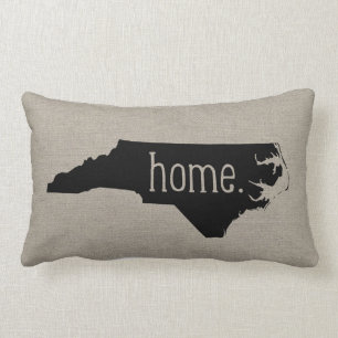 North Carolina Home State Throw Pillow